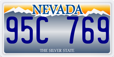 NV license plate 95C769