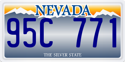 NV license plate 95C771