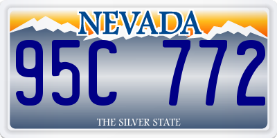 NV license plate 95C772