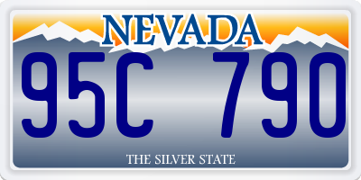 NV license plate 95C790