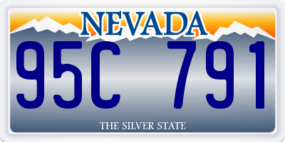 NV license plate 95C791