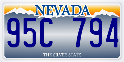 NV license plate 95C794