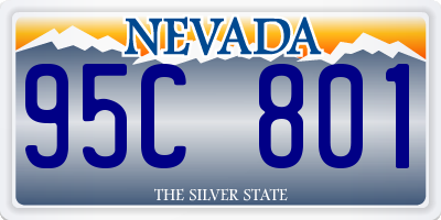 NV license plate 95C801