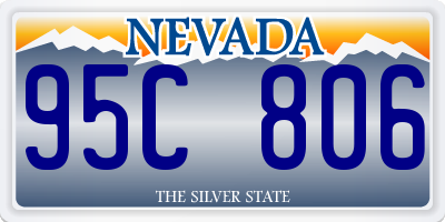 NV license plate 95C806