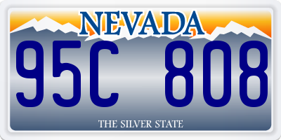 NV license plate 95C808