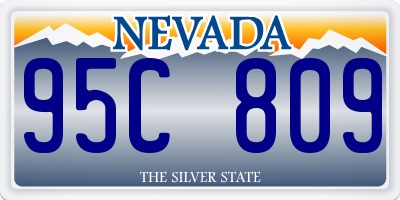 NV license plate 95C809