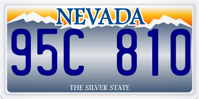 NV license plate 95C810