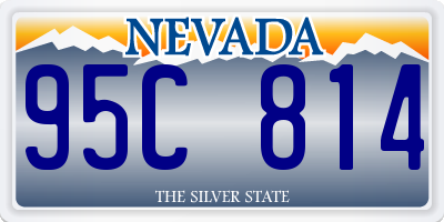 NV license plate 95C814