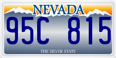 NV license plate 95C815