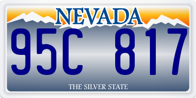 NV license plate 95C817