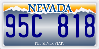 NV license plate 95C818