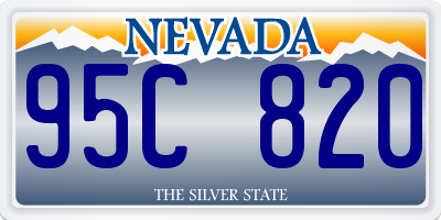 NV license plate 95C820