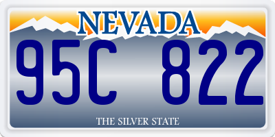 NV license plate 95C822