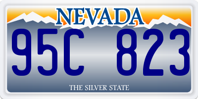 NV license plate 95C823