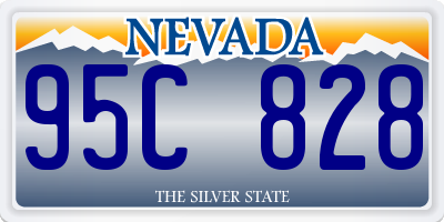 NV license plate 95C828