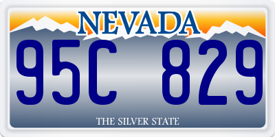 NV license plate 95C829