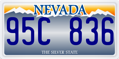 NV license plate 95C836