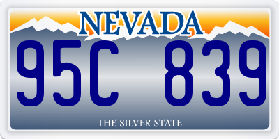 NV license plate 95C839