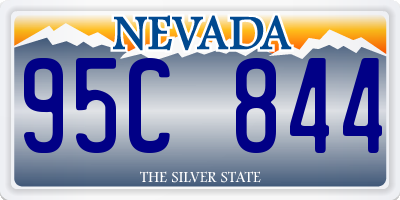 NV license plate 95C844