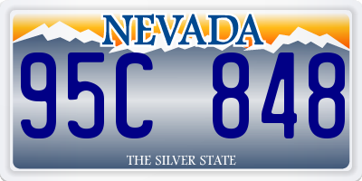 NV license plate 95C848