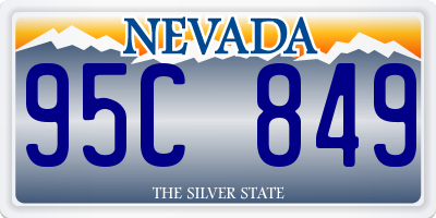 NV license plate 95C849