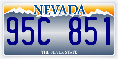 NV license plate 95C851