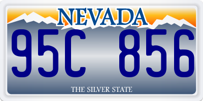 NV license plate 95C856