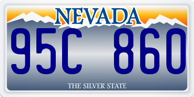 NV license plate 95C860