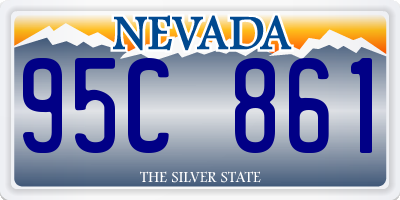 NV license plate 95C861