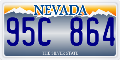 NV license plate 95C864