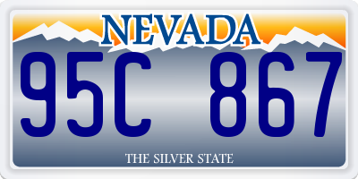 NV license plate 95C867