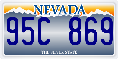 NV license plate 95C869