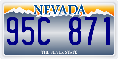 NV license plate 95C871