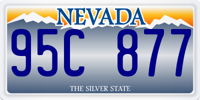 NV license plate 95C877