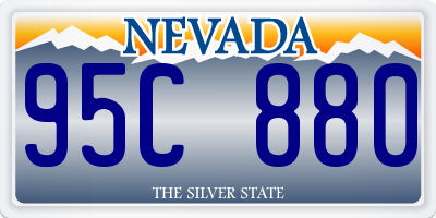 NV license plate 95C880