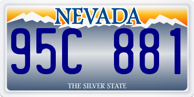 NV license plate 95C881