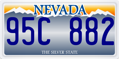 NV license plate 95C882