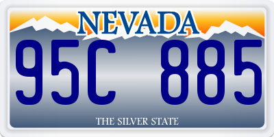 NV license plate 95C885