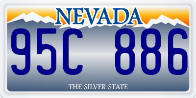 NV license plate 95C886