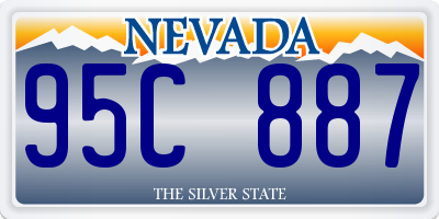 NV license plate 95C887