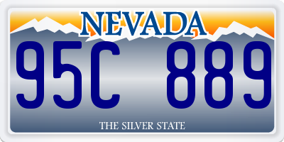 NV license plate 95C889