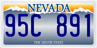 NV license plate 95C891