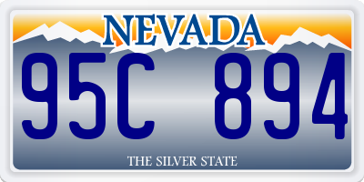 NV license plate 95C894