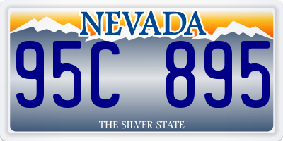 NV license plate 95C895