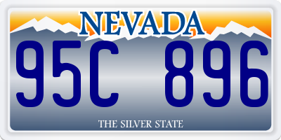 NV license plate 95C896