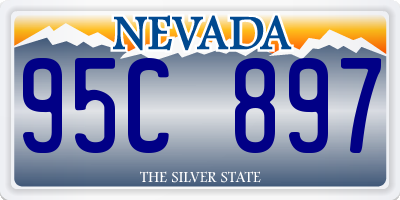 NV license plate 95C897