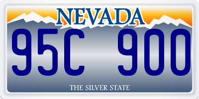 NV license plate 95C900