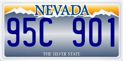 NV license plate 95C901