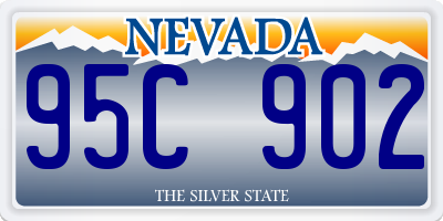 NV license plate 95C902