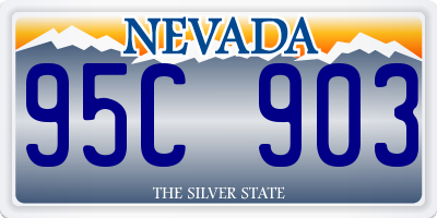 NV license plate 95C903
